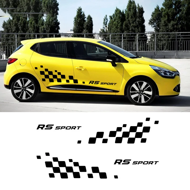 RS Grid Design Car Styling Stickers Full Body Decor Wrap Decals Products Adhesive Film For hyundai i20,volvo s60,kia picanto