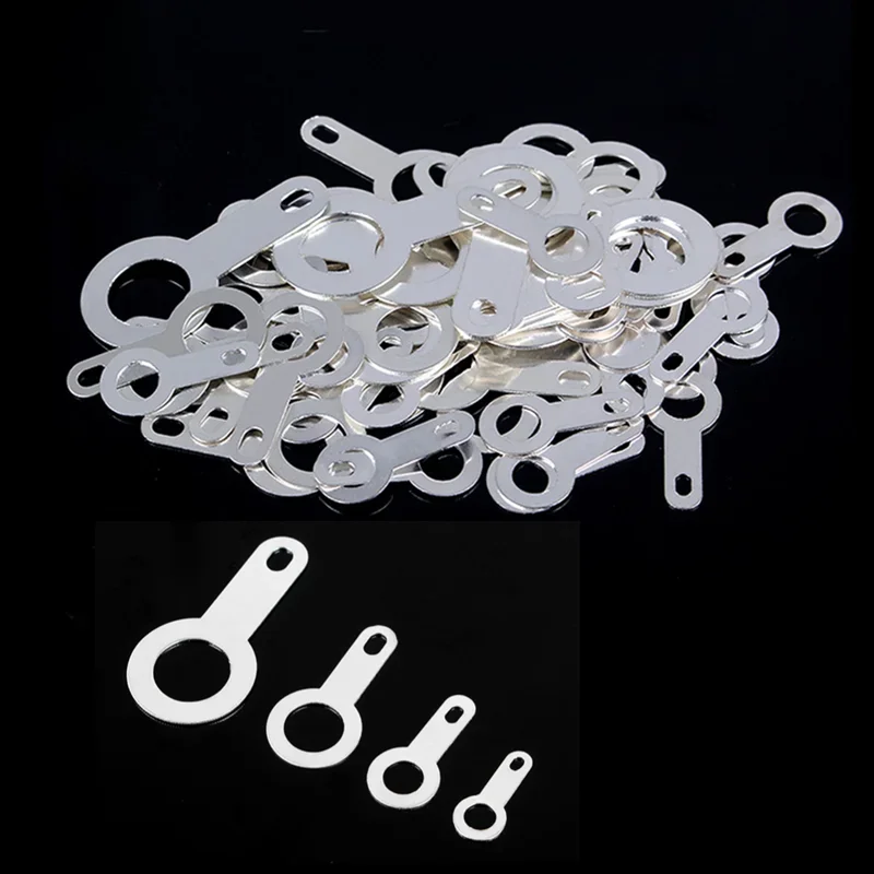1000 pièces 2.2 3.2 4.2 10.2 cuivre plaqué argent terminal de soudure à tête unique rondelle de soudure circulaire feuille de soudage cosse à souder