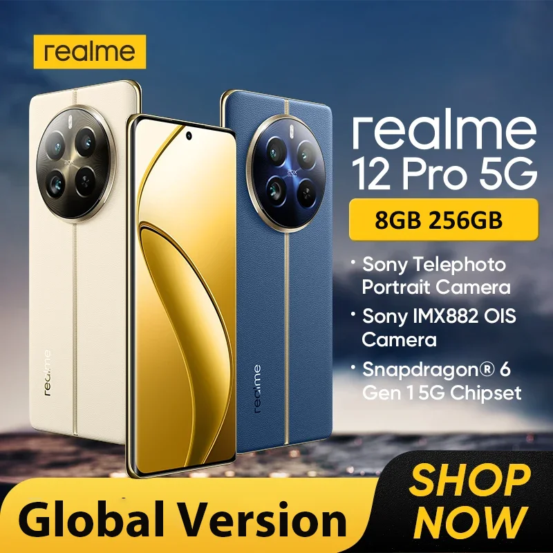 realme 12 Pro 5G Smartphone 32MP Telephoto Portrait Camera Snapdragon® 6 Gen 1 Processor 6.7