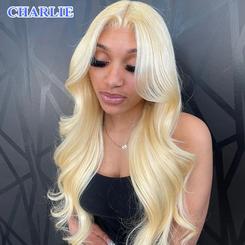 Blonde Lace Front Wig Body Wave 13x4 Synthetic Hair Lace Frontal Wig Brazilian 613 Blonde 13x4 HD Lace Frontal Wigs For Women