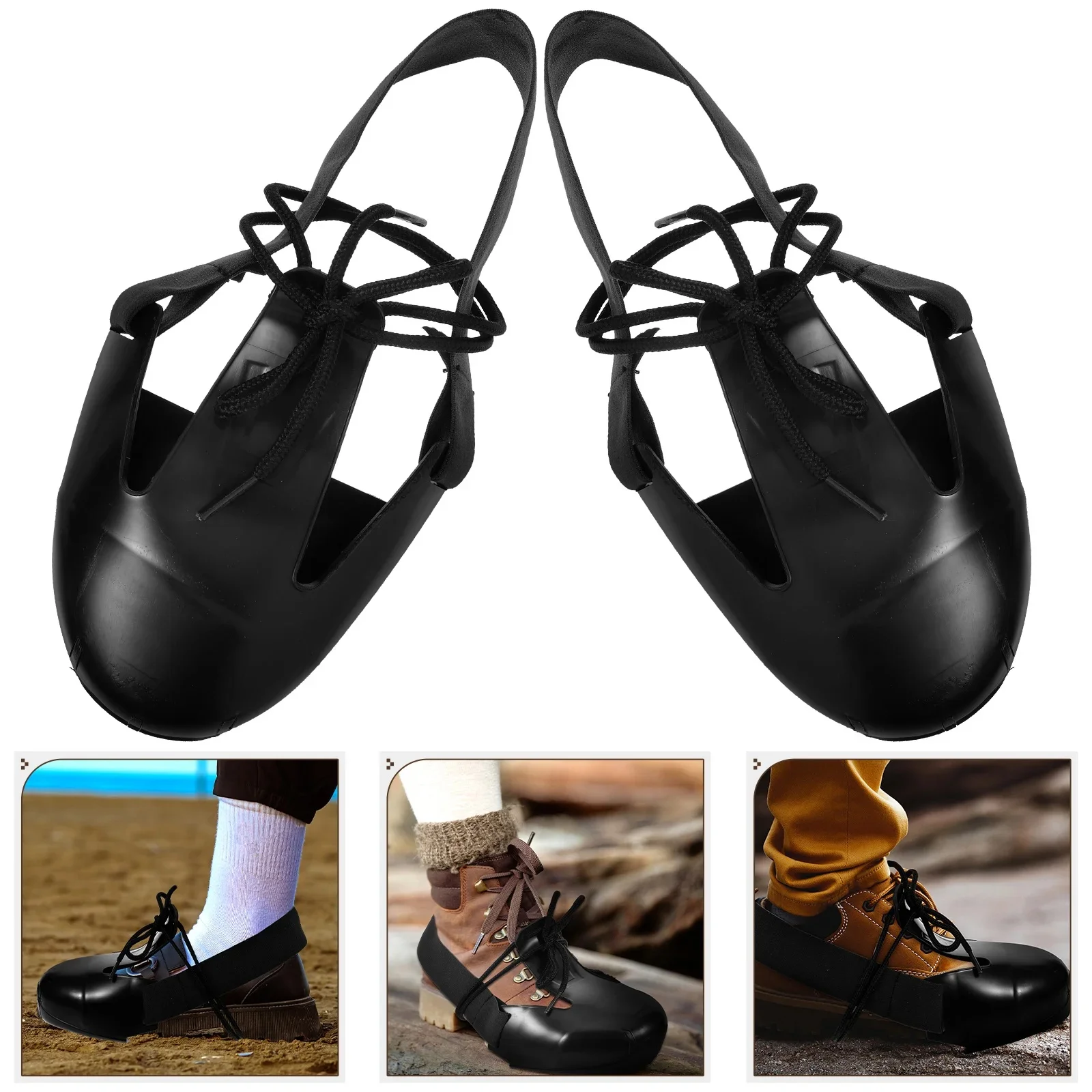 Couvre-orteils en acier couvre-chaussures de sécurité avec embout en acier couvre-chaussures de protection assurance du travail couvre-orteils de chaussures de sécurité poussière