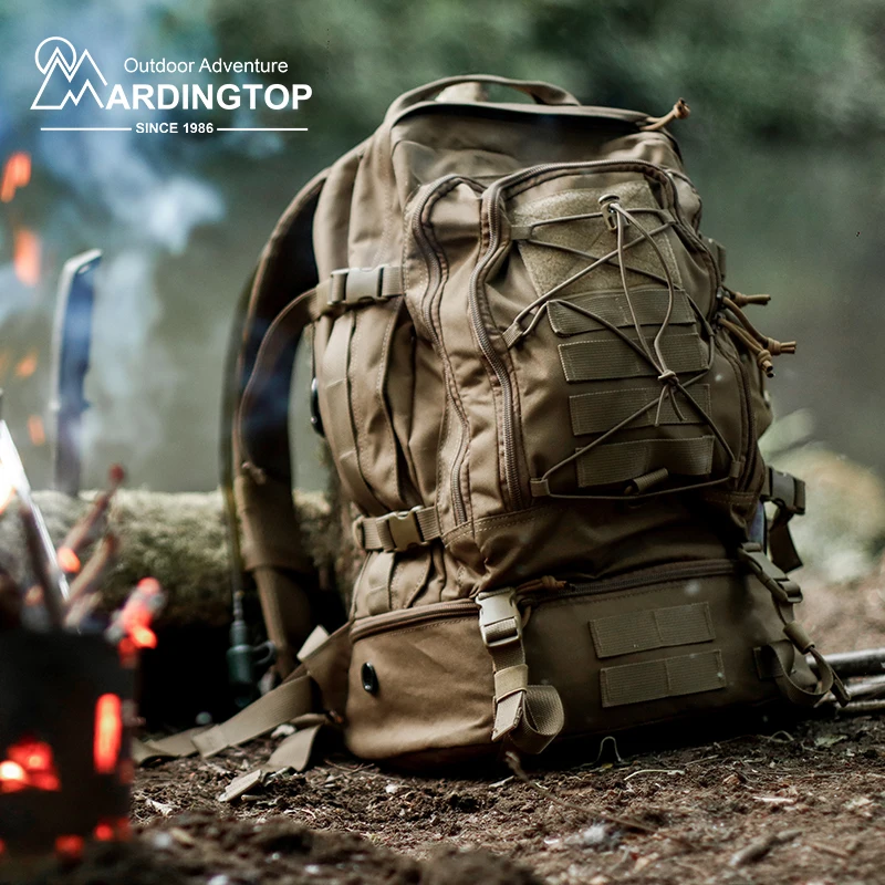 Imagem -06 - Mardingtop Mochila Tática de Poliéster 600d de 28l com Zíperes e Fivelas Ykk para Motociclismo Camping Caminhadas e Viagens