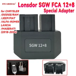 Lonsdor FCA SGW 12 + 8 специализированный адаптер для Chrysler /Dodge /Jeep /RAM /FIAT /MASERATI 2018 +, шлюз безопасности, работает с K518