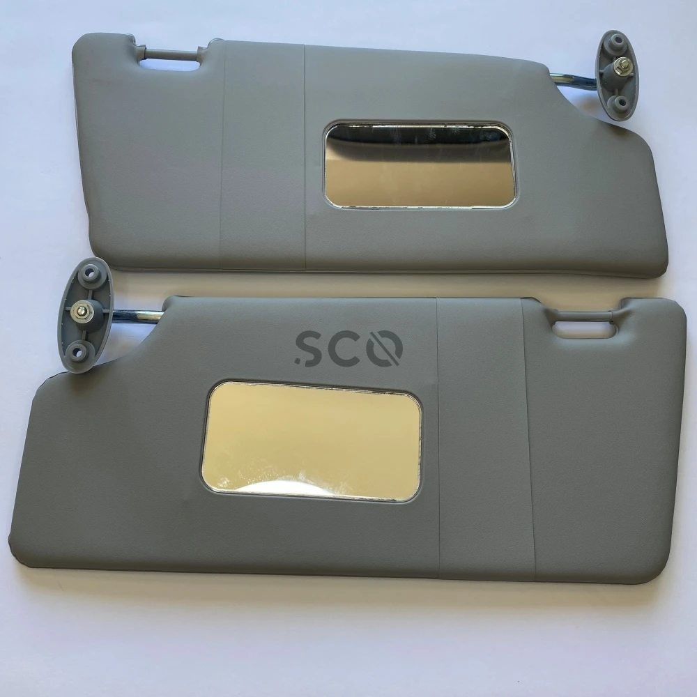 Sun Visor for Focus 1 Left-Right 2 Pieces Set Mirror Included Interior Sunshield 1998-1999-2000-2001-2002-2003-2004