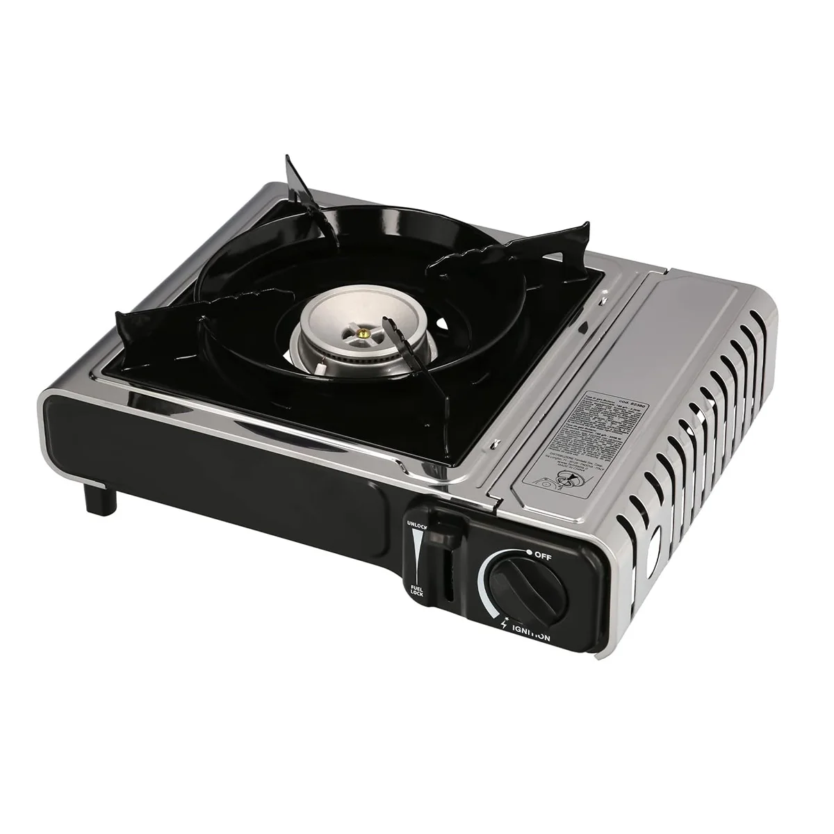 Cocina de Gas Klack portátil 2200W acero esmaltado maletín seguridad camping - Imagen 4