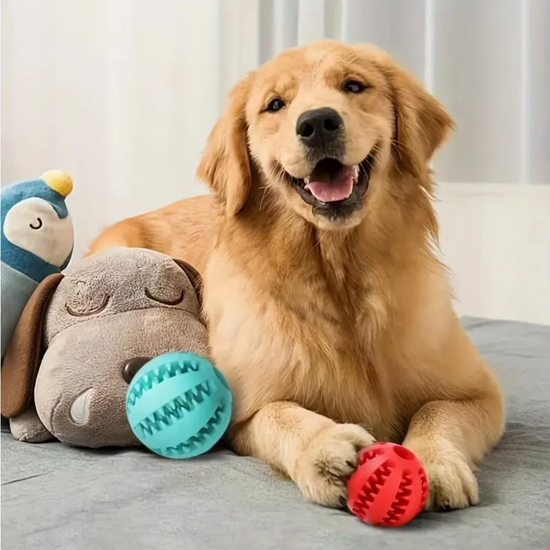 Cuerda de remolque de juguete interactivo para perros, bola dispensadora de golosinas, juguete masticable para razas grandes, salud duradera y dental (varios colores) ​