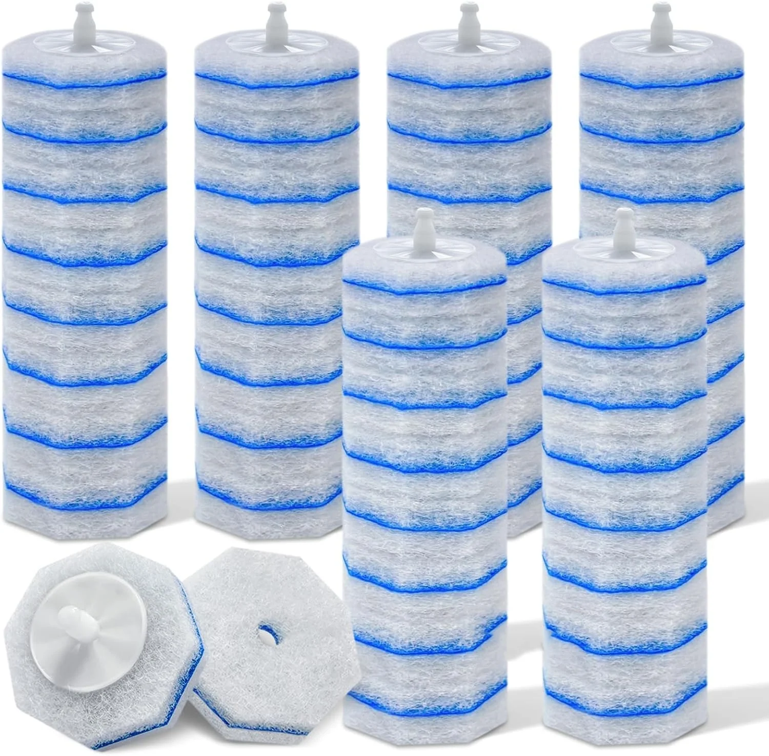 Recambio de varita para inodoro, 60/50/40/30/20/10 Uds., Compatible con recarga de varita para inodoro clorox