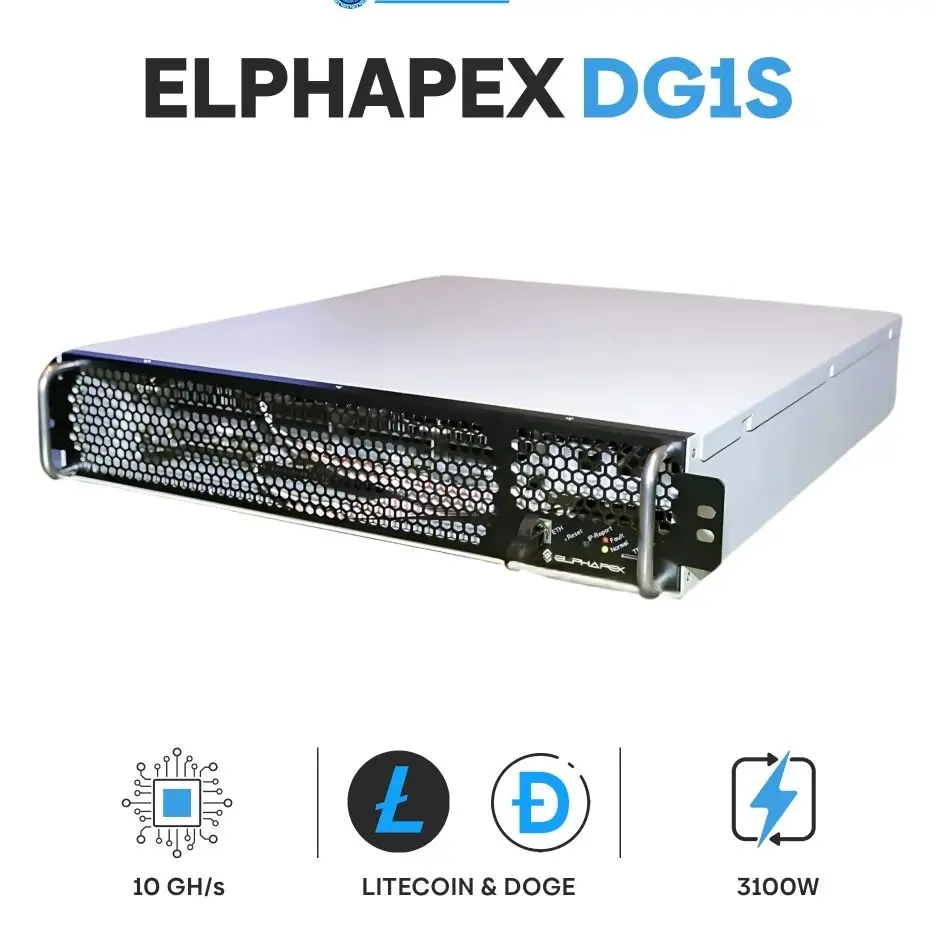

TT BUY NOW ElphaPex DG1S 10GH DOGECOIN & LITECOIN (Scrypt) Miner - New