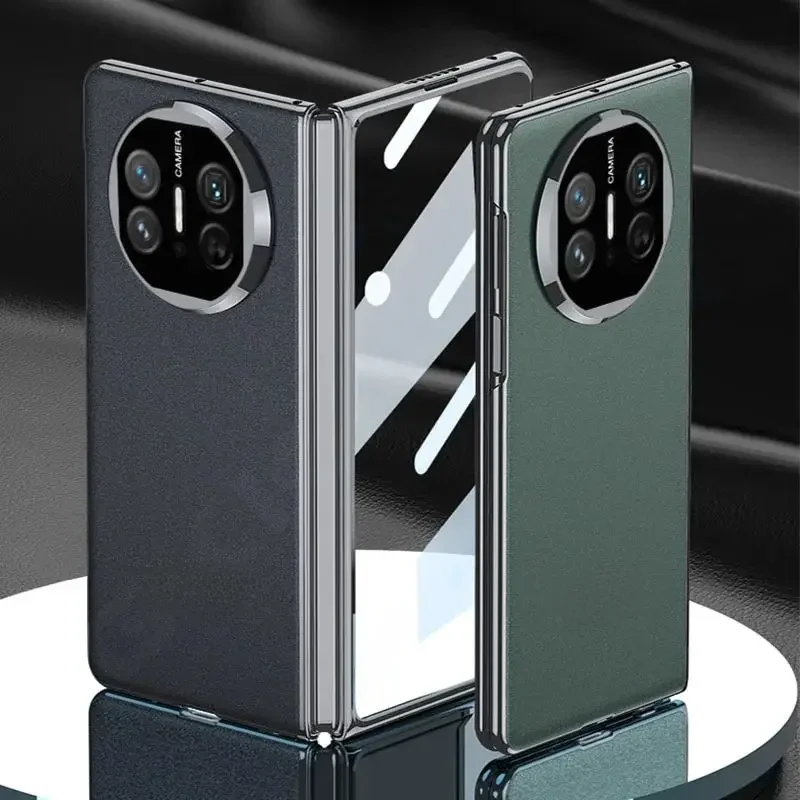 Oryginalne etui GKK do Huawei Mate X3 ze szklanym etui na ekran Galwanizowane, przeciwodblaskowe, matowe etui ochronne do Huawei Mate X5 — zdjęcie produktu 7
