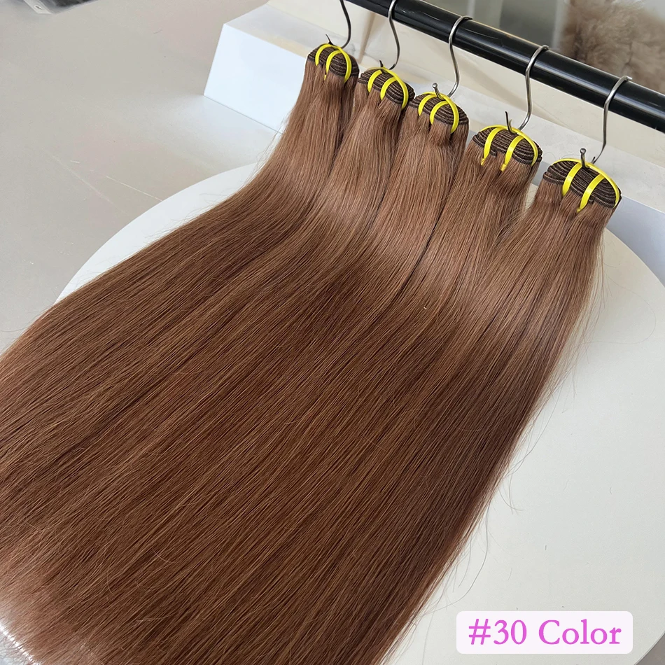 

Straight Human Hair Bundles #27 #30 Colored Honey Blonde 10A Grade 16-24 Inches 100% Raw Human Hair Extensions Weave For Women