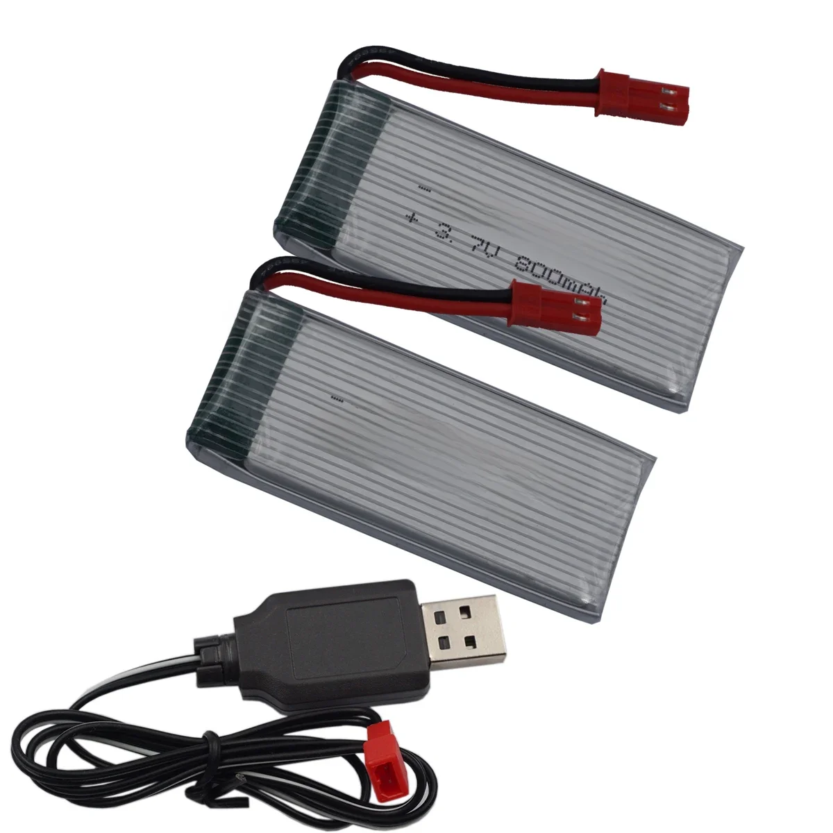 Bateria recarregável do íon do polímero Li, Drone do Quadcopter do RC, 3.7V, 800 mAh, 25C, 752555,