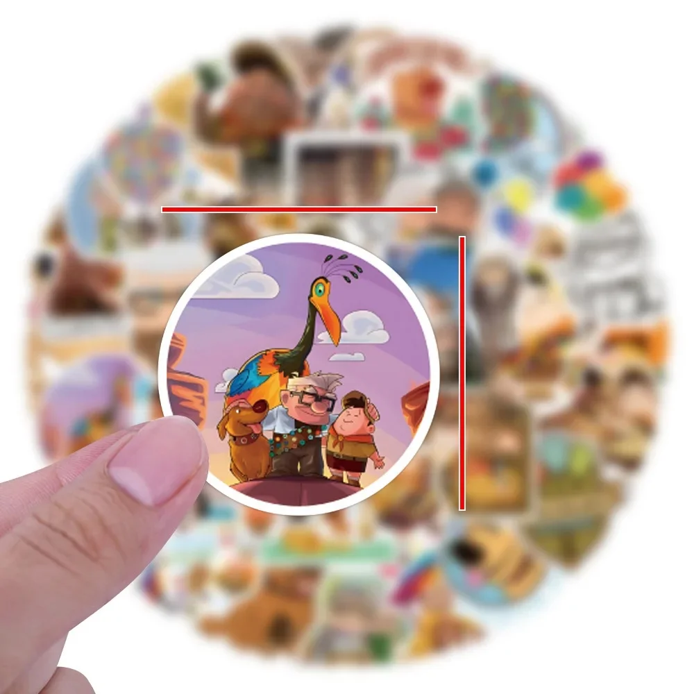 10/54 PIÈCES Disney Pixar up Film Animé Graffiti Autocollant Drôle Dessin Animé Autocollant Pour Ordinateur Portable Téléphone Guitare Réfrigérateur Planche À Roulettes Jouets Pour Enfants