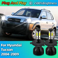 2Pcs Turbo 30000Lm Car Headlight LED Bulbs CANBUS Lights H4 HiLo Beam For Hyundai Tucson 2004 2005 2006 2007 2008 2009