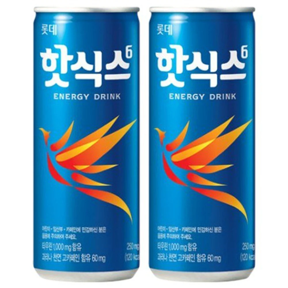 Lotte Hot6 250ml x 60 cans (30 cans x 2 box)