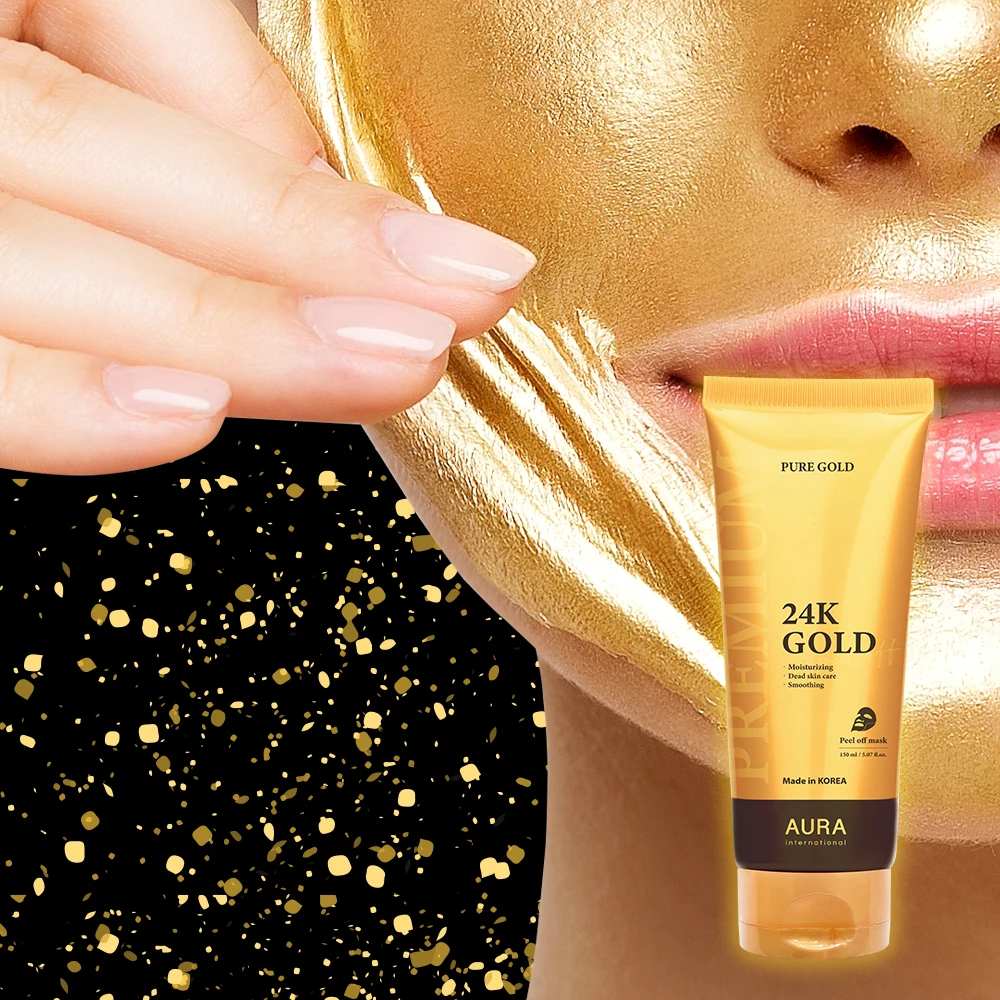 [Limited Time Special] Aura 24K Gold Premium Blackhead & Exfoliation Peel-Off Mask for Smooth Skin