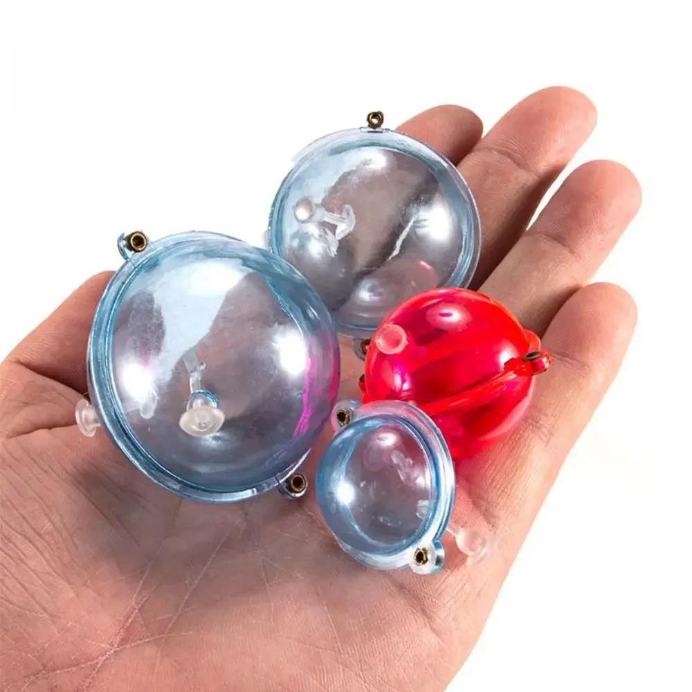 Flotteur de pêche en plastique ABS IkRound, matériel de pêche en mer, bouée transparente, 5 pièces/ensemble