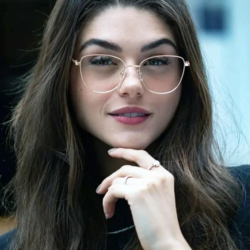 Imagen 2 del producto O-Q CLUB gafas graduadas para miopía, gafas de lectura para hipermetropía, gafas de ordenador antiluz azul para mujer, montura de gafas ópticas