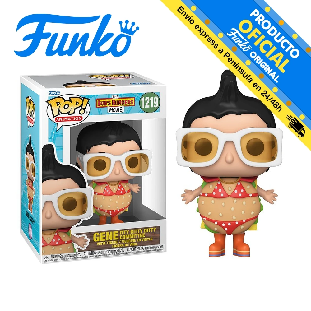 Funko Pop! Bob's Burgers: The Movie-Band Gene, 57594, 1219, original, gift, boy girl, store, official license, figure