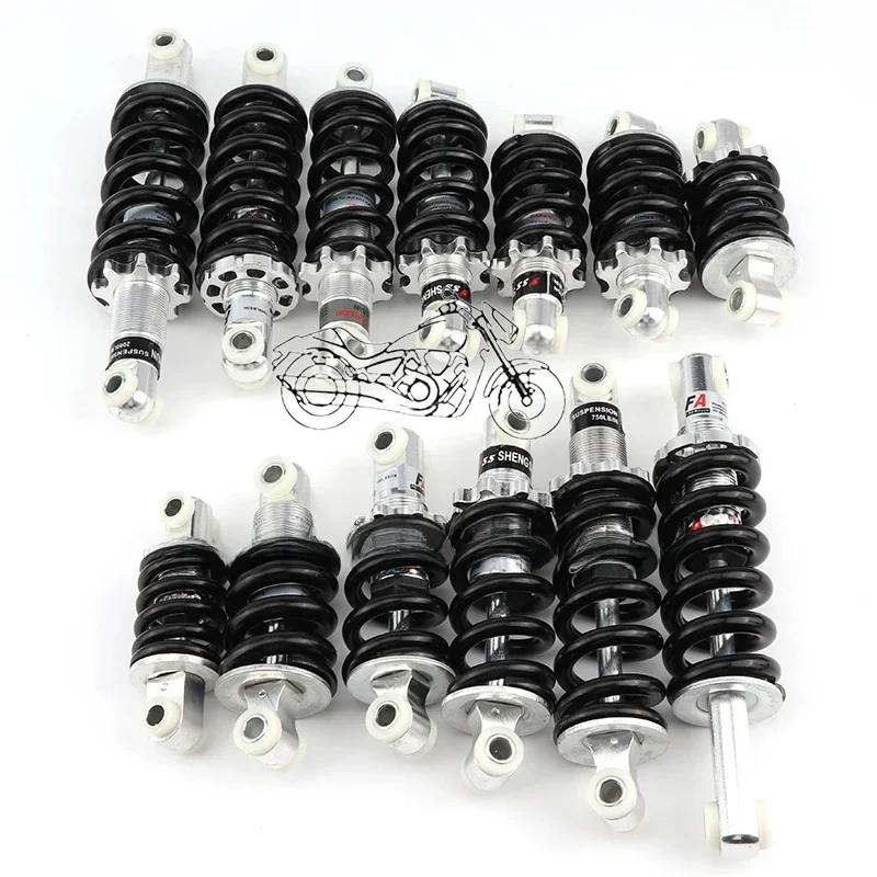 AliExpress NONE 100MM 125MM 150MM 180MM 190MM 200MM Rear Suspension Shock for 47cc 49CC Super Minimoto ATV Quad electric scooter Pocket Bike