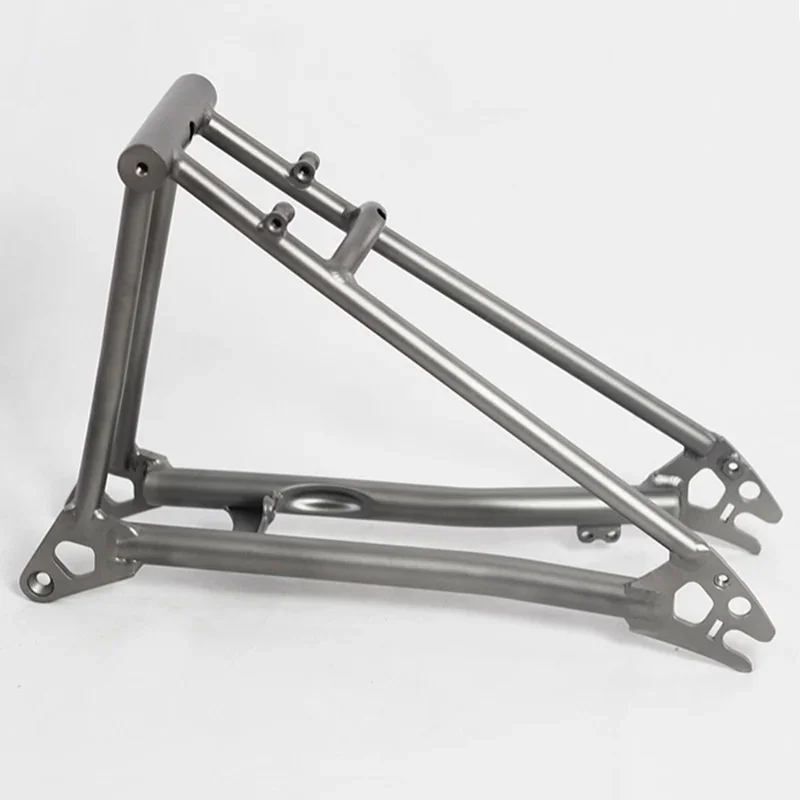 AliExpress NONE Titanium P Line Folding Bike Rear Frame, C Brake, 112mm, Triangle
