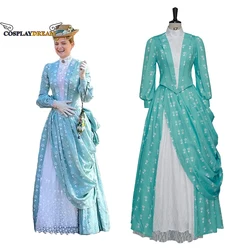 Marian Brook Cosplay Costume 1880s The Gilded Age Cosplay Outfits Women Vintage Fancy Tea Party Gown Ball Dress Top Skirts Suit