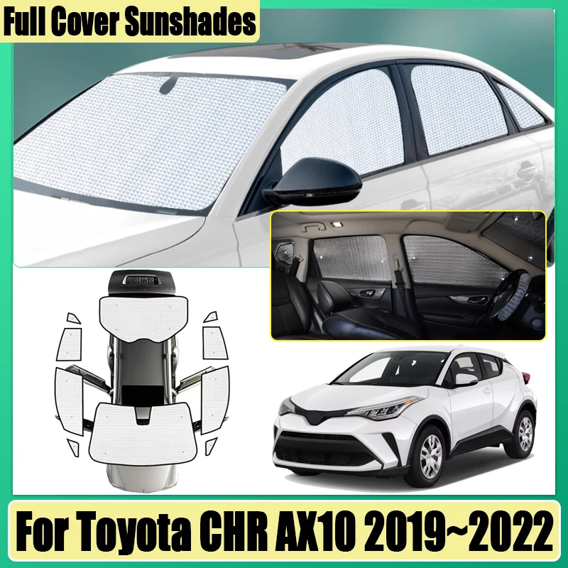 

Автомобильные чехлы для Toyota CHR AX10 2019 2020 2021 2022, объемный козырек, солнцезащитный козырек с полным покрытием, блоки защиты от УФ-лучей, автоаксессуары
