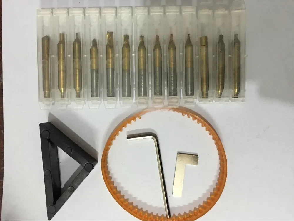 17 pcs/lot Full Set End Mill Milling Cutter For All Key Cutting Machine Cutters Bits Steel Drill