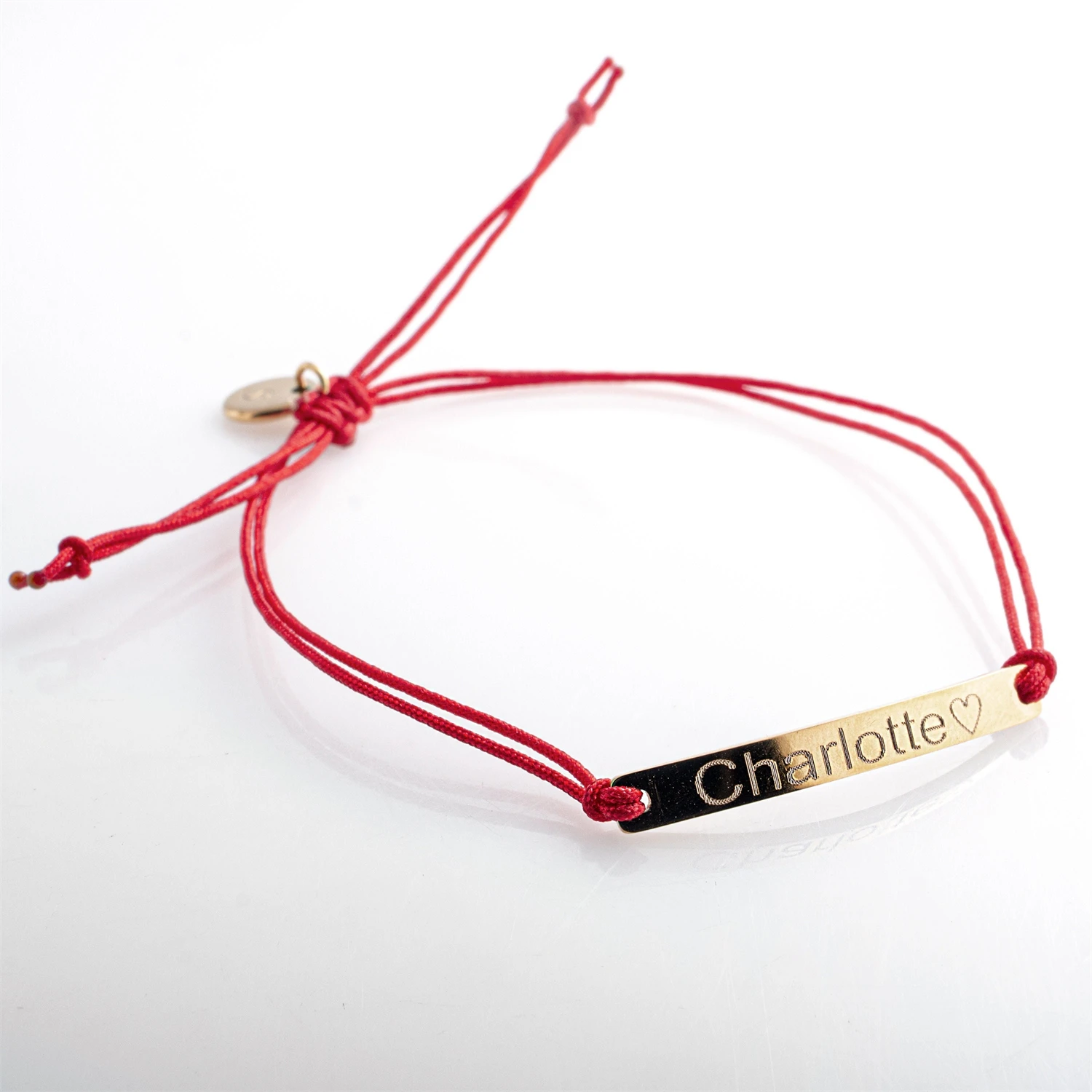 

Stainless steel Red String Name Bracelet Personalized Name Bar Dainty Hand Stamped Gift for Birthday Friendship Gift