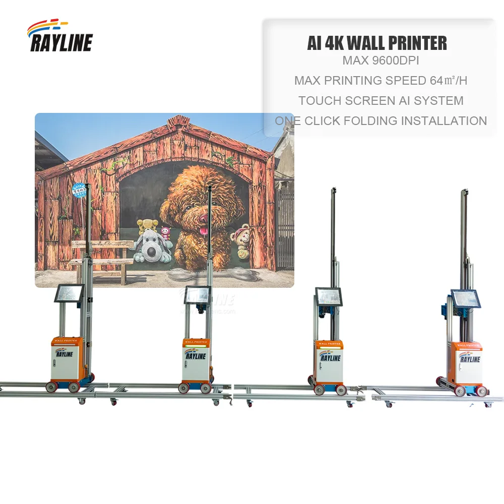 自動AI 4K壁掛けダブルヘッドデスクトップ印刷機金属紙木材大判UVフラットベッドプリンター