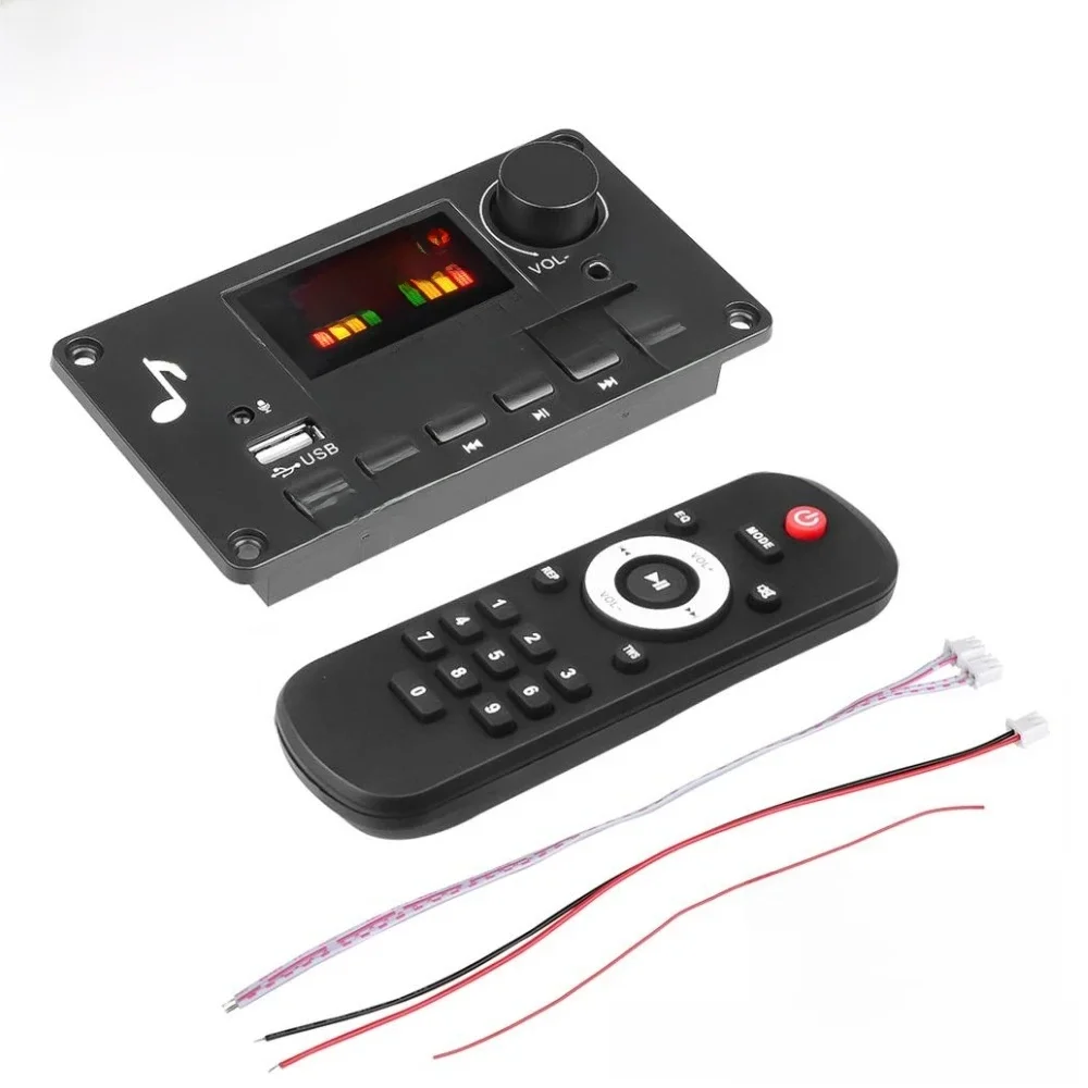 Carte décodeur MP3 Bluetooth 5.0, amplificateur 2x40W 80W, lecteur Audio 12V, bricolage, lecteur MP3, Module Radio FM pour voiture, TF, micro USB, enregistrement d'appel