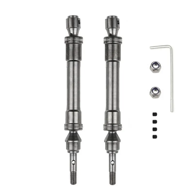 CVD Metal Cardan Shaft Model Car Drive Shaft Assembly Heavy Duty for 1/10 Traxxas Slash 4X4 Slash Rustler VXL Stampede 4X4 VXL