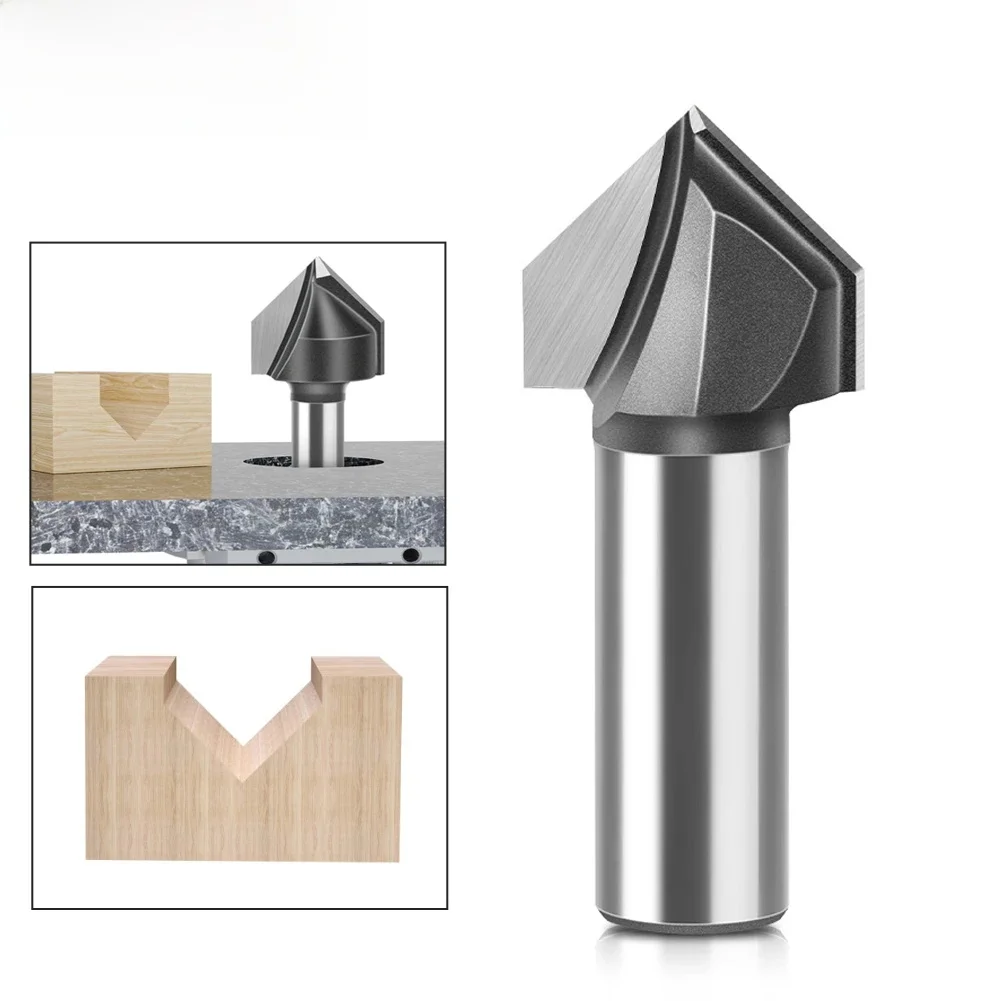 Fraise à Bride Murale Résistante à 90 Degrés de 6mm et 12mm, Outil de Travail pour Machine à Graver et à Calculer, 1 Pièce