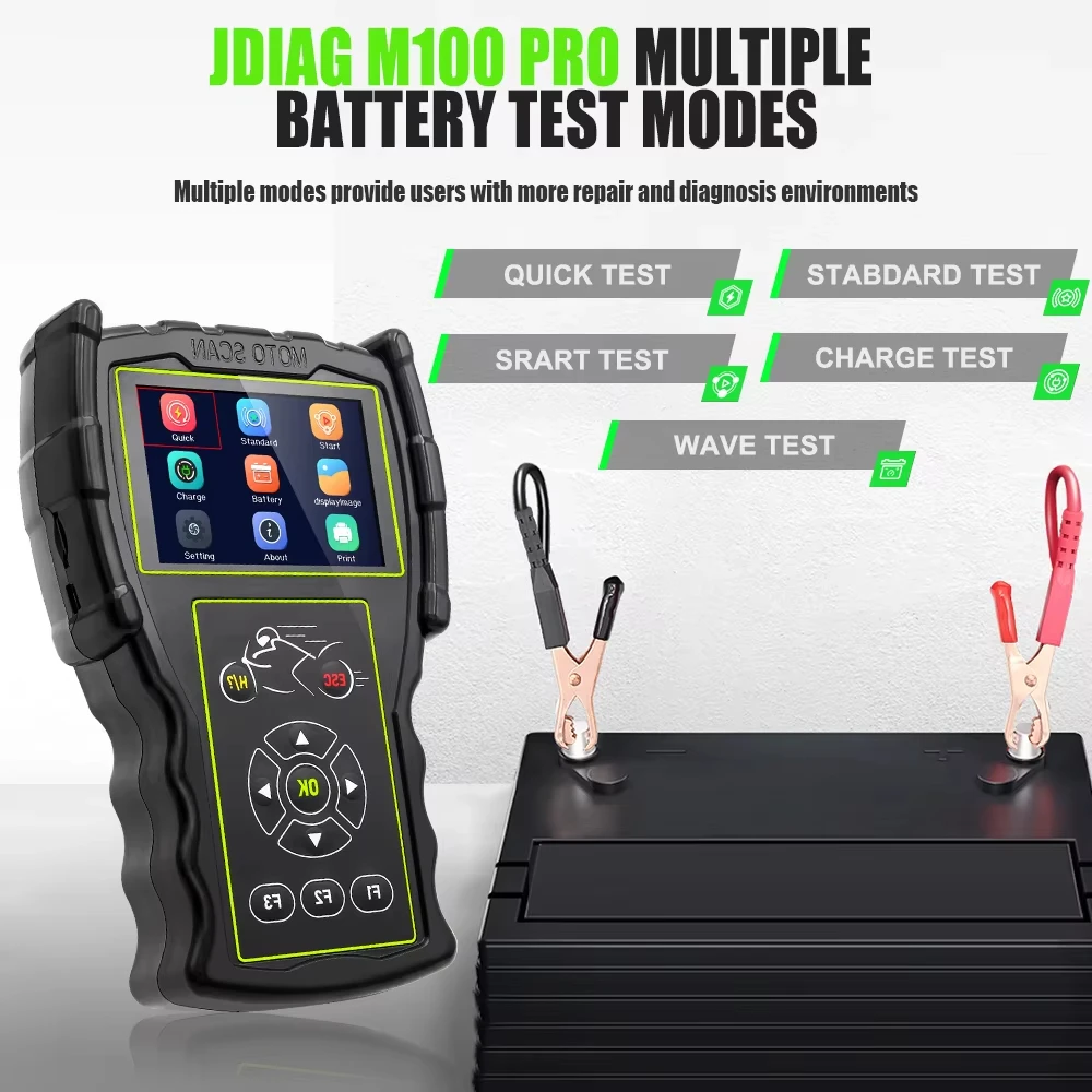Newest JDiag M100 Pro Intelligent Handheld Motorcycle Diagnostic Tool Multi-Language for BMW/Honda/Yamaha/Suzuki & More