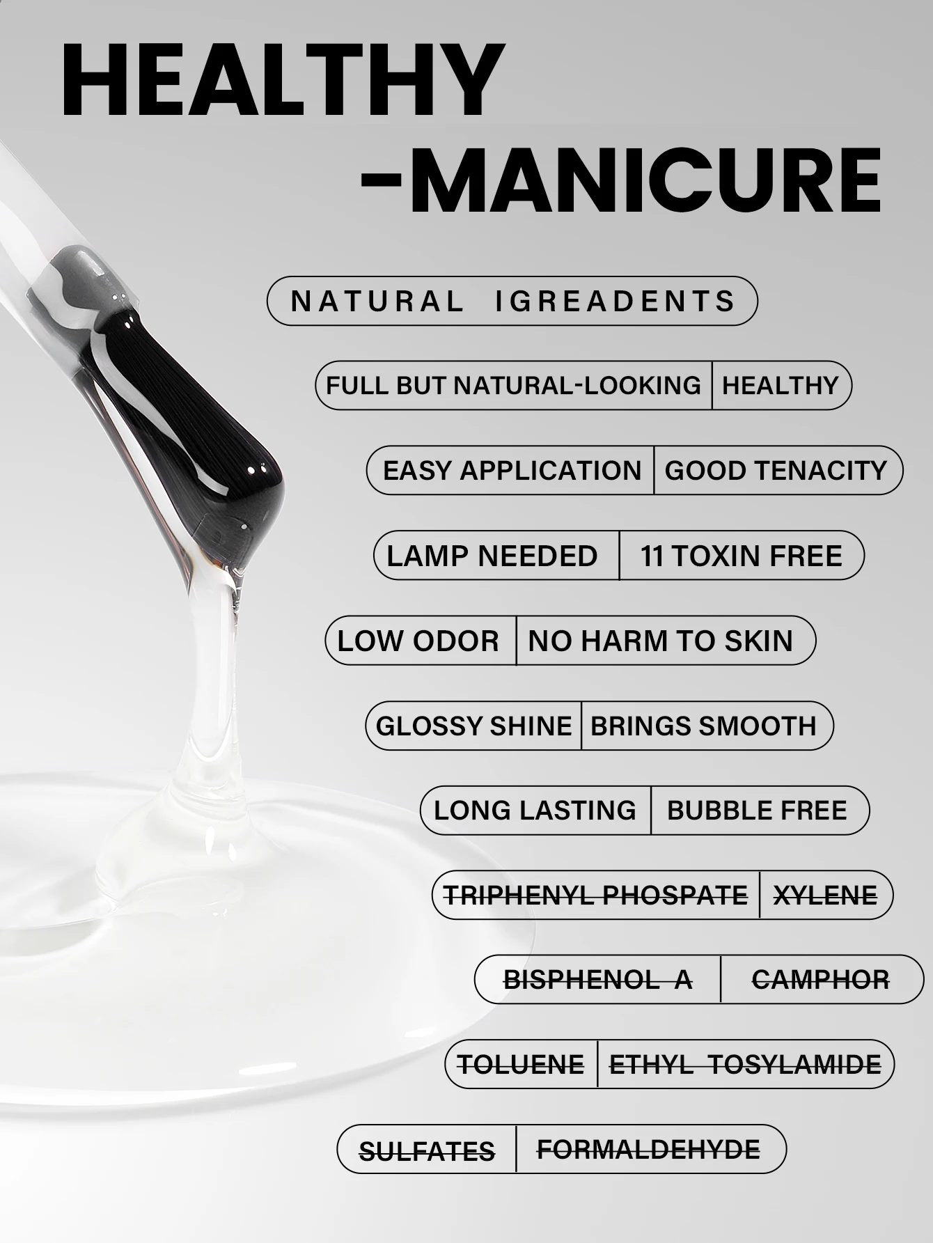 Esmalte de uñas de Gel YOKEFELLOW, capa Base de 10ml, sin limpiar, capa superior, Kits mate de larga duración para barnices de Gel semipermanentes profesionales