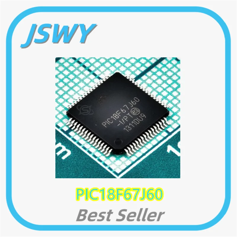 (3/30 Pieces) Original Genuine PIC18F67J60-I/PT PIC18F67J60 SMD TQFP64 Microcontroller/MCU Chip 8-Bit PIC18 Series