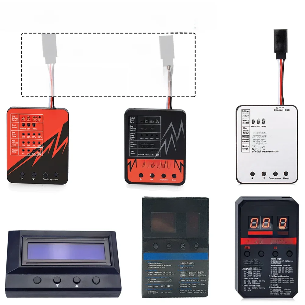 Carte de programmation LCD LED RC pour Rocket Turbo TS160 V2 160A Hobbywing XeRun EzRun QuicRun Surpass 120A 80A 60A 45A, réglage ESC