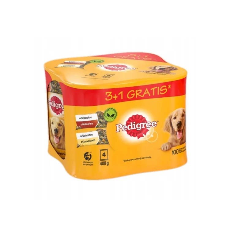 Pedigree Jelly Manzo/Pollo 4x400g