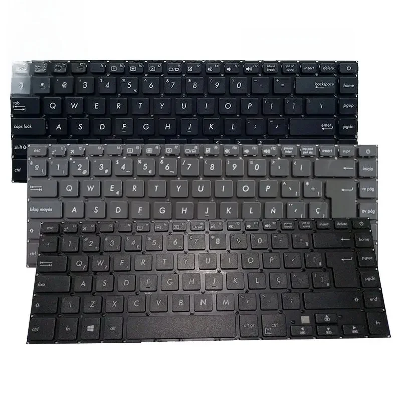 Klawiatura do laptopa US/SP/BR dla ASUS S15 S510 S510U/UA S5100 S5100U U510/UQ UX550V V580Q X510U/UQ/UR A510U F510UA F510UN UK505B — zdjęcie 2