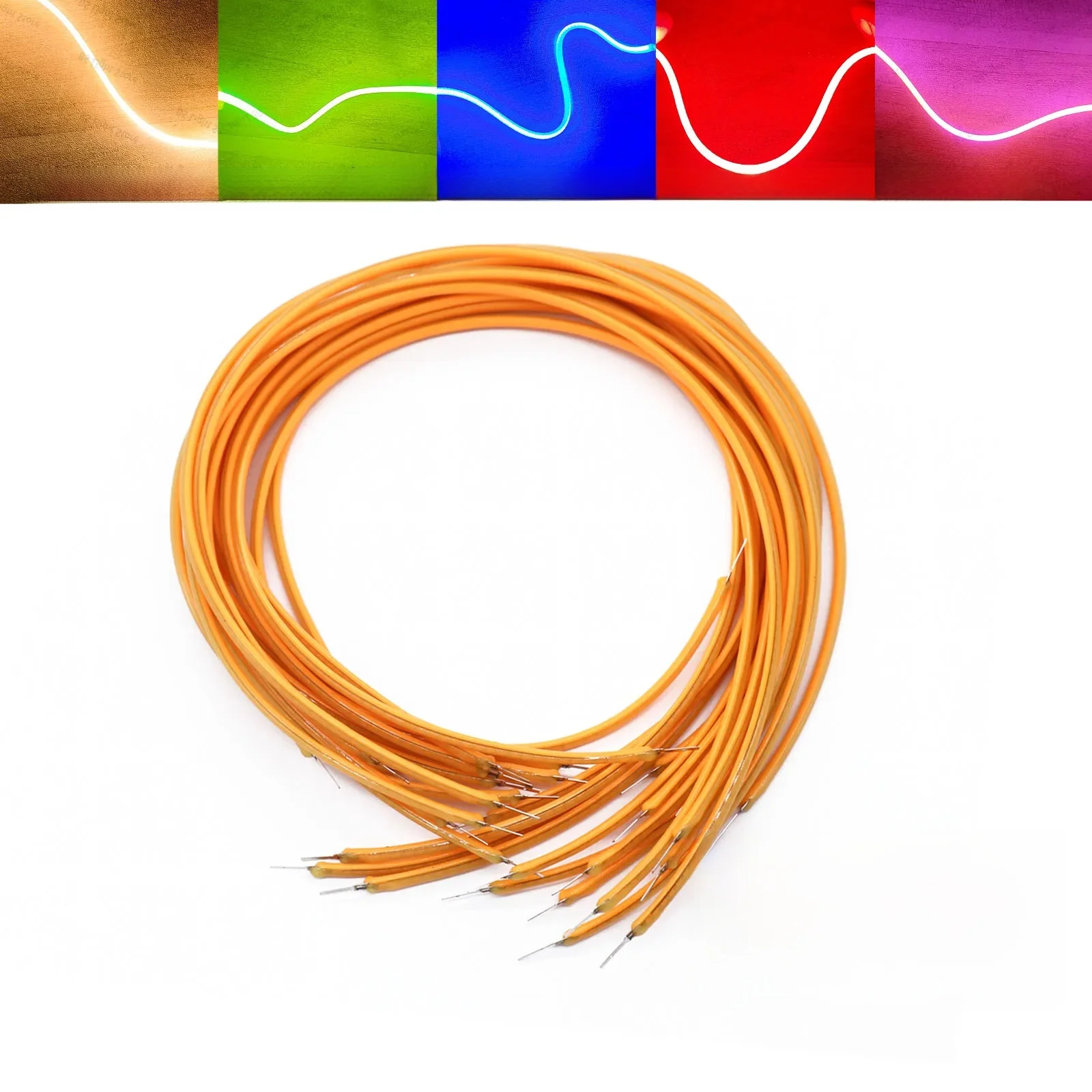 10szt LED Filament Elastyczny 3V COB 38mm 60mm 95mm 80mm 130mm 145mm 185mm 260mm 300mm Żarówka Edisona Części do lamp Dekoracja diod LED — zdjęcie 2