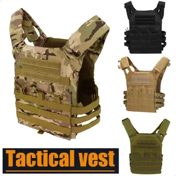 Gilet tattico in nylon Armatura per il corpo Caccia Carrier Accessori softair Combattimento MOLLE Camo Gilet militare dell'esercito CS Gioco Jungle Equipment