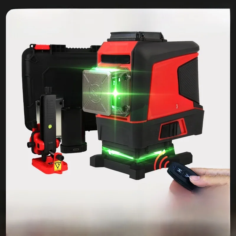 UNI-T 12/16 lignes niveau Laser 4D vert 360 Horizontal Vertical auto-nivelant croix intérieur extérieur télécommande testeur LM576LD