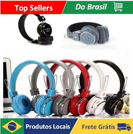 Rechargeable Bluetooth Earphone S/Wire Aux P2 Sd Fm B05