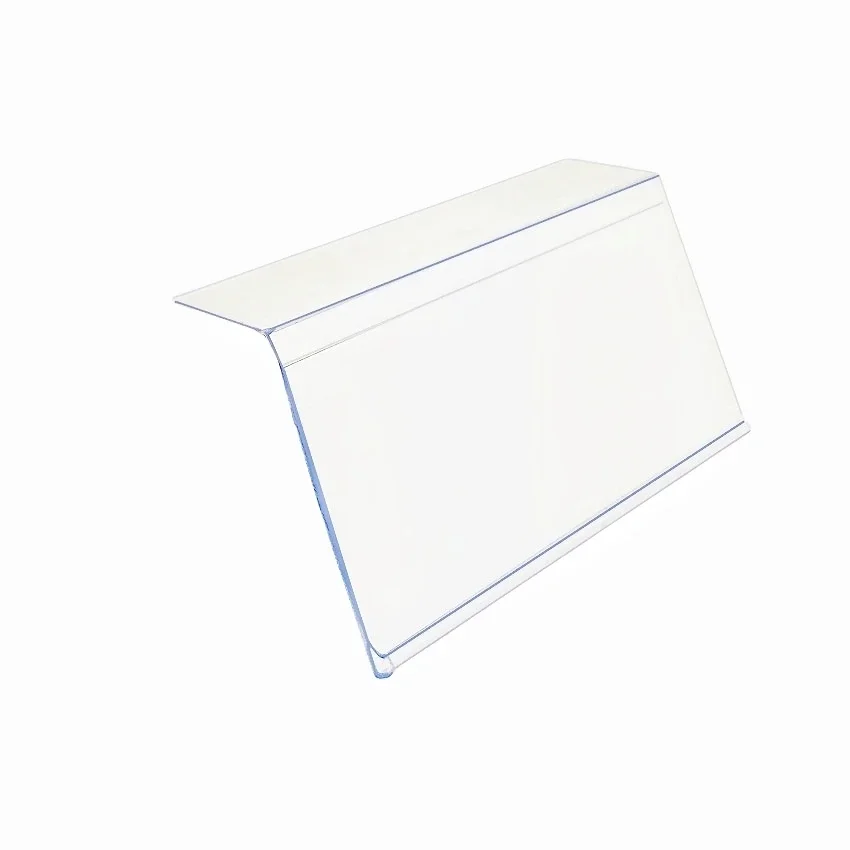50 szt. Plastikowe paski z PVC w kształcie litery 7 do oznaczania cen, etykiety cenowe, uchwyty na karty, taśma samoprzylepna, do supermarketów. — zdjęcie produktu 7