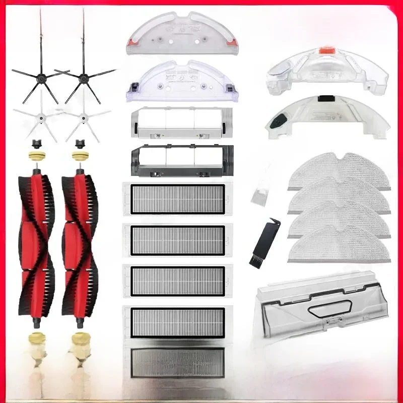 Roborock S5 MAX S50 MAX S55 MAX S6 MAXV filtre HEPA côté/brosse principale plateau de réservoir d'eau vadrouille boîte à poussière accessoires d'aspirateur