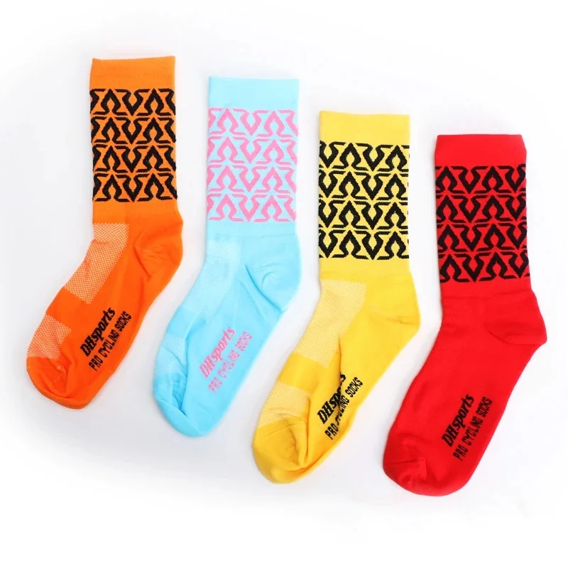 AliExpress Dopamine colored cycling socks in outdoor cycling socks sweat-absorbent spring and summer socks for men and women