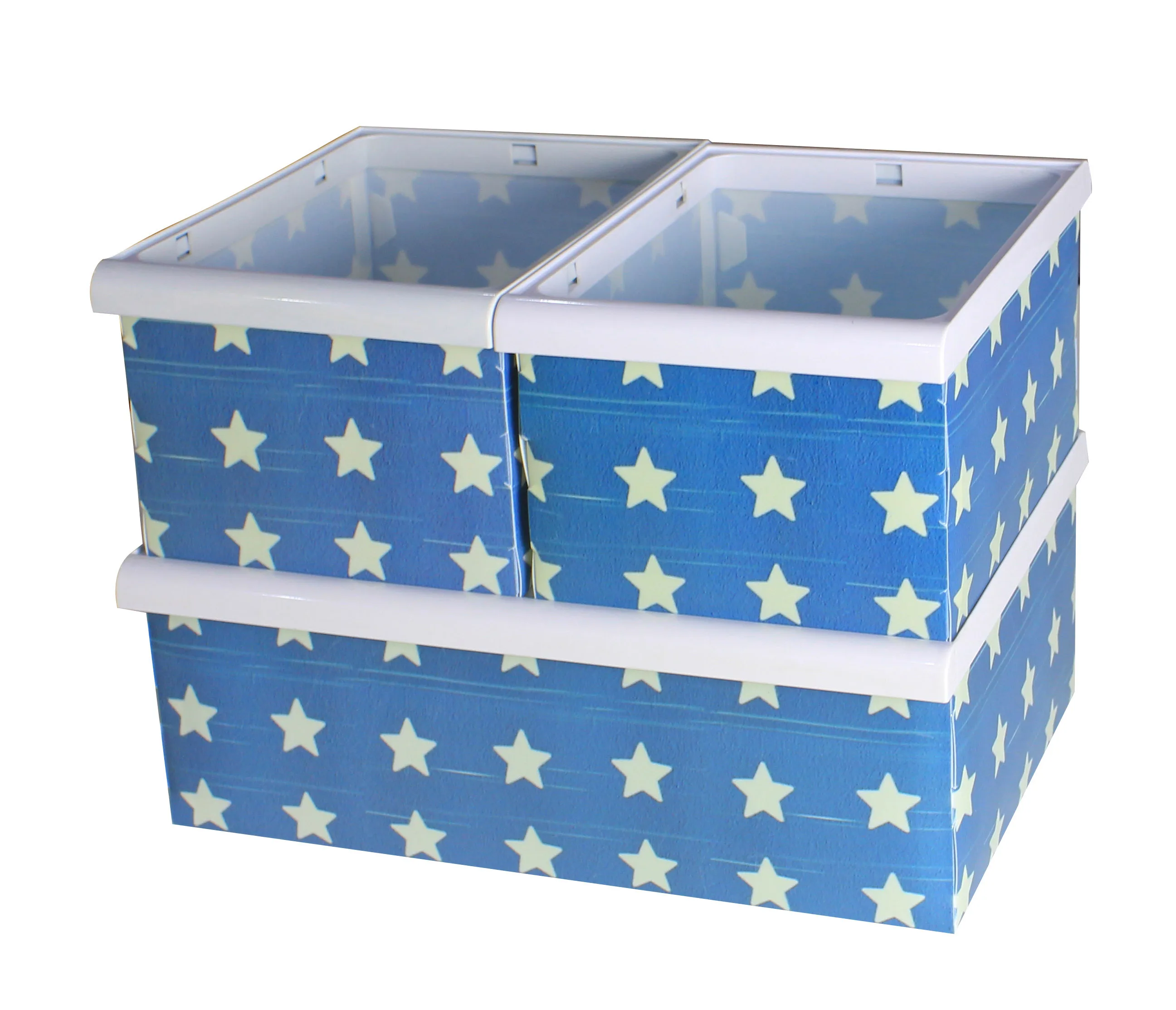 JOCCA stackable boxes. Cosmetic storage. Office organizer. Container home. Decoration basket arrangement