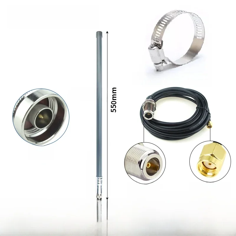 Buiten Lora Antenne 868 Mhz Voor Meshtastic Helium Mijnwerker 868 Mhz Hotspot Antennes Voor Lorawan Long Range Rp Sma Man Met Kabel - afbeelding 2