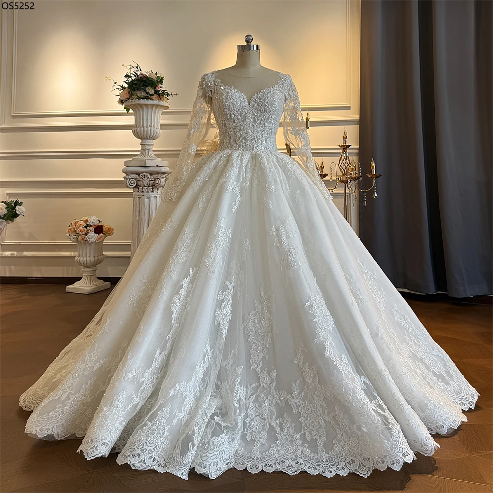 a line wedding dress no train Customized NS5252 New Style A-line Bridal Size:3X - Bust 50-58