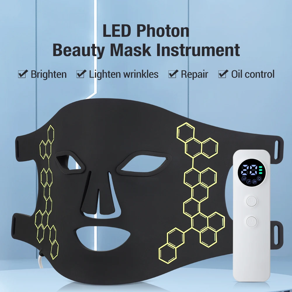 

72 Lamps LED Photon Beauty Mask Instrument USB Electronic Mask IPL Rejuvenation Lightens Fine Lines Brighten Skin Tone Skin Care