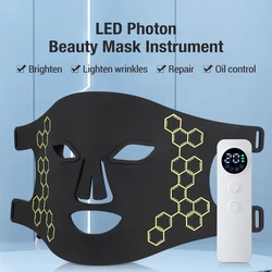 72 Lamps LED Photon Beauty Mask Instrument USB Electronic Mask IPL Rejuvenation Lightens Fine Lines Brighten Skin Tone Skin Care